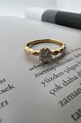 انگشتر جواهر قهوه ای زنانه زیرکن BUNNY - کد 468815393