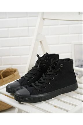 کفش اسنیکر مشکی زنانه بند دار wefashion - کد 468981455
