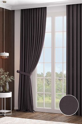 پرده زمینه قهوه ای پلی استر Altındaş Tekstil - کد 381919274
