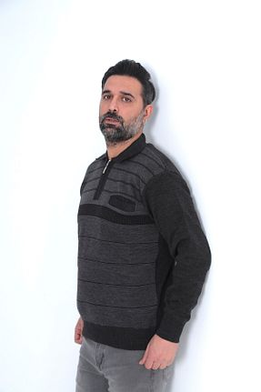 پلیور مشکی مردانه ساده KMKkombin - کد 469868358