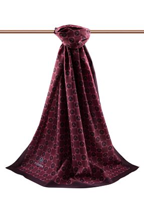 شال زرشکی زنانه Medine İpeği Vissona - کد 469664894