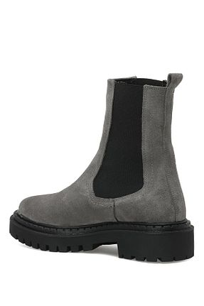 بوت / نیم بوت طوسی زنانه چرم خالص Nine West - کد 470212428