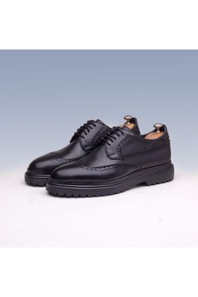 کفش کلاسیک مشکی مردانه چرم طبیعی کد 46403922
