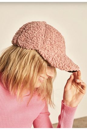 کلاه صورتی زنانه پشمی defneaccesories - کد 470236791