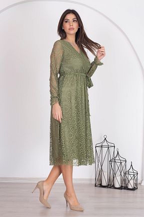 لباس خاکی زنانه بافت Neşeli Butik - کد 470275243