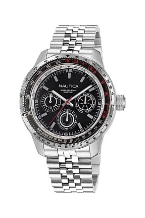 ساعت مچی مشکی مردانه 46 میلی متر Nautica - کد 469884420