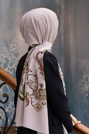 شال بژ زنانه Medine İpeği Vissona - کد 469663163