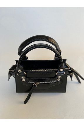 کیف دوشی مشکی زنانه چرم مصنوعی melecco - کد 470405225