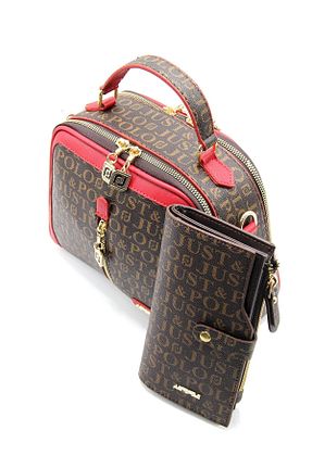 کیف دوشی قهوه ای زنانه چرم مصنوعی Just Polo - کد 82925036