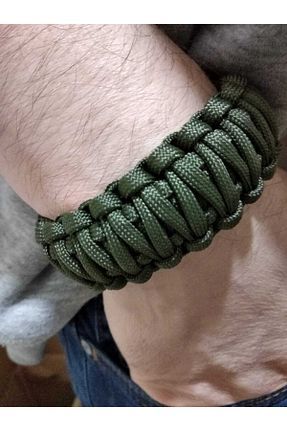 دستبند اسپرت خاکی زنانه PARACORD DÜNYASI - کد 82938307