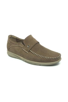 کفش کژوال بژ مردانه چرم خالص Çetintaş - کد 82826502