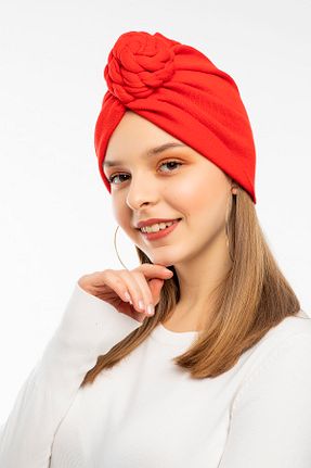 کلاه قرمز زنانه پنبه ای Luna Nueva - کد 65171043