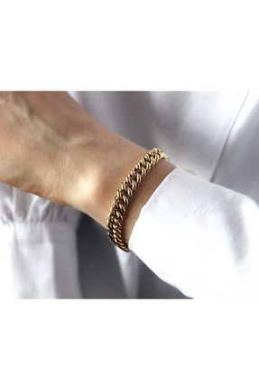 دستبند طلا زرد زنانه 14 عیار Güler Kuyumculuk - کد 83464037