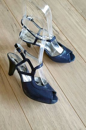 کفش مجلسی سرمه ای زنانه پاشنه نازک Topukla Footwear - کد 83591033