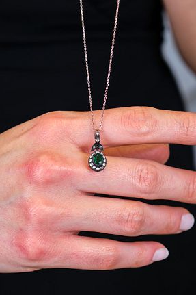 گردنبند الماس SI1 Altınöz Mücevherat - کد 89206843