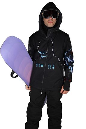 کاپشن اسنوبرد مشکی مردانه SNOWSEA - کد 469777976
