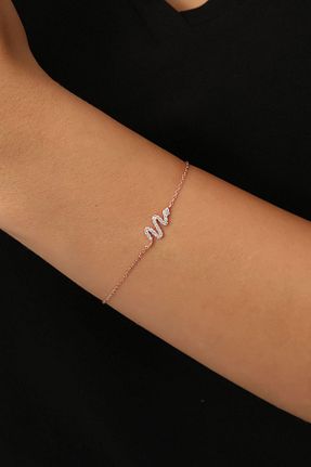 دستبند نقره صورتی زنانه 925 عیار Bilsen Store - کد 49466477