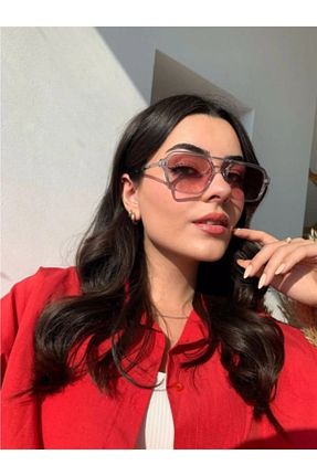 عینک آفتابی صورتی زنانه UV400 Nilu Moda - کد 470211768