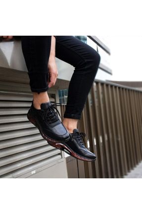 کفش کژوال مشکی مردانه چرم طبیعی کد 470244250