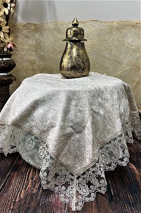 رومیزی قهوه ای مخمل Çt Çeyizci Tekstil - کد 445131672