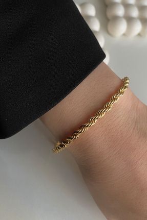 دستبند جواهر طلائی زنانه روکش طلا کد 152841014