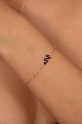 دستبند نقره صورتی زنانه 925 عیار Bilsen Store - کد 49391654