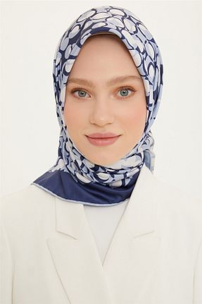 روسری آبی پلی استر Armine - کد 303489203