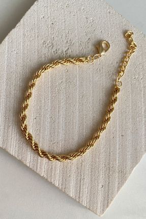 دستبند جواهر طلائی زنانه روکش طلا کد 152841014
