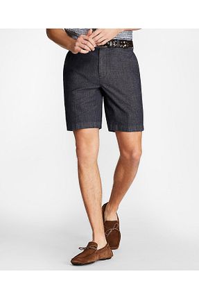 شلوارک و برمودا سرمه ای مردانه پارچه BROOKS BROTHERS - کد 6876150