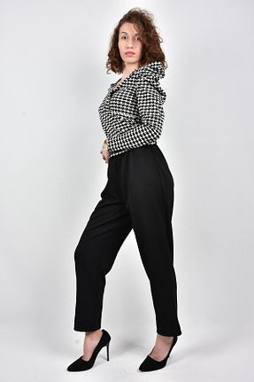 بلوز مشکی زنانه چاپی moda caddesi - کد 472096983