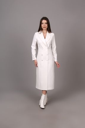 لباس سفید زنانه بافتنی آستین-بلند کد 283944944