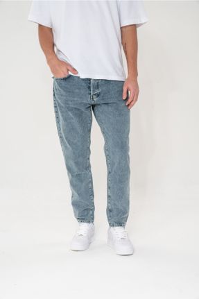 شلوار جین طوسی مردانه پاچه ساده فاق بلند جین ساده جوان کد 471297384
