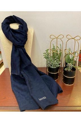 شال سرمه ای زنانه ابریشم Invee - کد 86327282