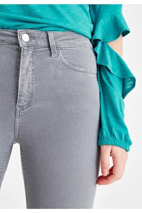 شلوار جین طوسی زنانه پاچه تنگ Trn JNS - کد 472160818