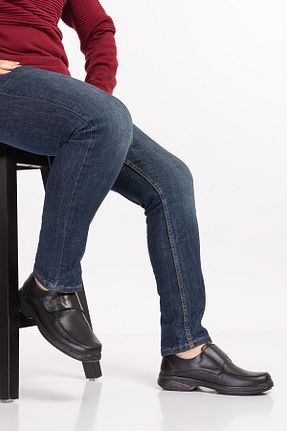 کفش کلاسیک مشکی مردانه چرم خالص Dia Comfort - کد 108743335