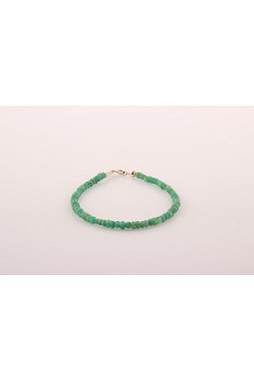 دستبند جواهر سبز زنانه سنگ طبیعی OSMANLI DEĞERLİ TAŞ - کد 151679890