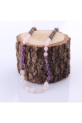 گردنبند جواهر نارنجی زنانه سنگ طبیعی OSMANLI DOĞAL TAŞ - کد 97875199