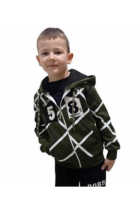 سوئیشرت سبز بچه گانه ساده Fox Life Kids - کد 472086497