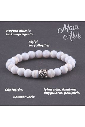 دستبند جواهر آبی زنانه سنگ طبیعی OSMANLI DEĞERLİ TAŞ - کد 148326859
