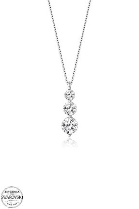 گردنبند نقره زنانه 925 عیار Swarovski - کد 472515882