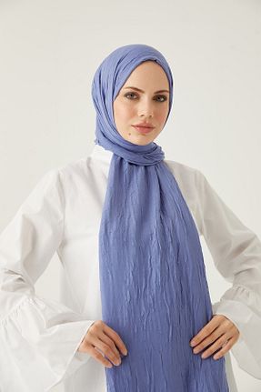 شال بنفش زنانه پنبه ای FRESCO SCARFS - کد 472955244