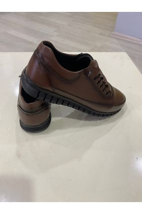 کفش کلاسیک قهوه ای مردانه چرم مصنوعی پاشنه کوتاه ( 4 - 1 cm ) پاشنه ساده کد 472439752