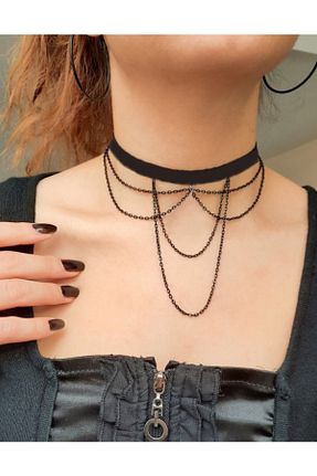 چوکر مشکی فلزی TakıConcept - کد 473332794