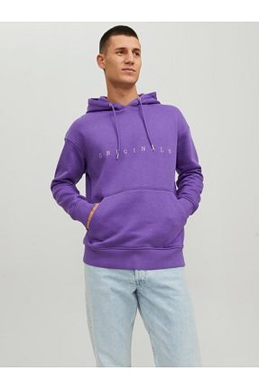 سوئیشرت بنفش مردانه چاپی Jack & Jones - کد 473424034