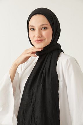 شال مشکی زنانه پنبه ای FRESCO SCARFS - کد 445122004