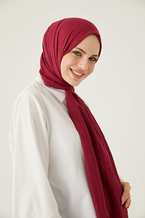 شال بنفش زنانه پنبه ای LOSYANA - کد 364180323
