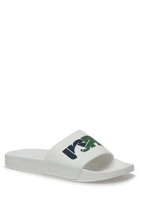 دمپائی سفید مردانه چرم مصنوعی U.S. Polo Assn. - کد 473907877