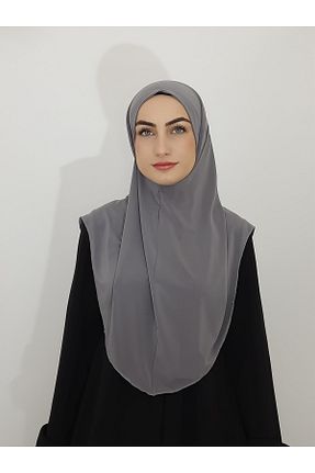 روسری طوسی ساده R&S modibone - کد 473852080
