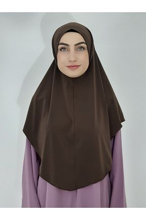 روسری قهوه ای ساده R&S modibone - کد 473859431
