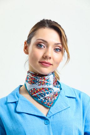 دستمال گردن رنگی زنانه ابریشم chaqpell - کد 470493588